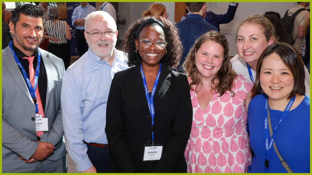 School of Nursing Dean Michael Relf (second from left) with new Nursing faculty.